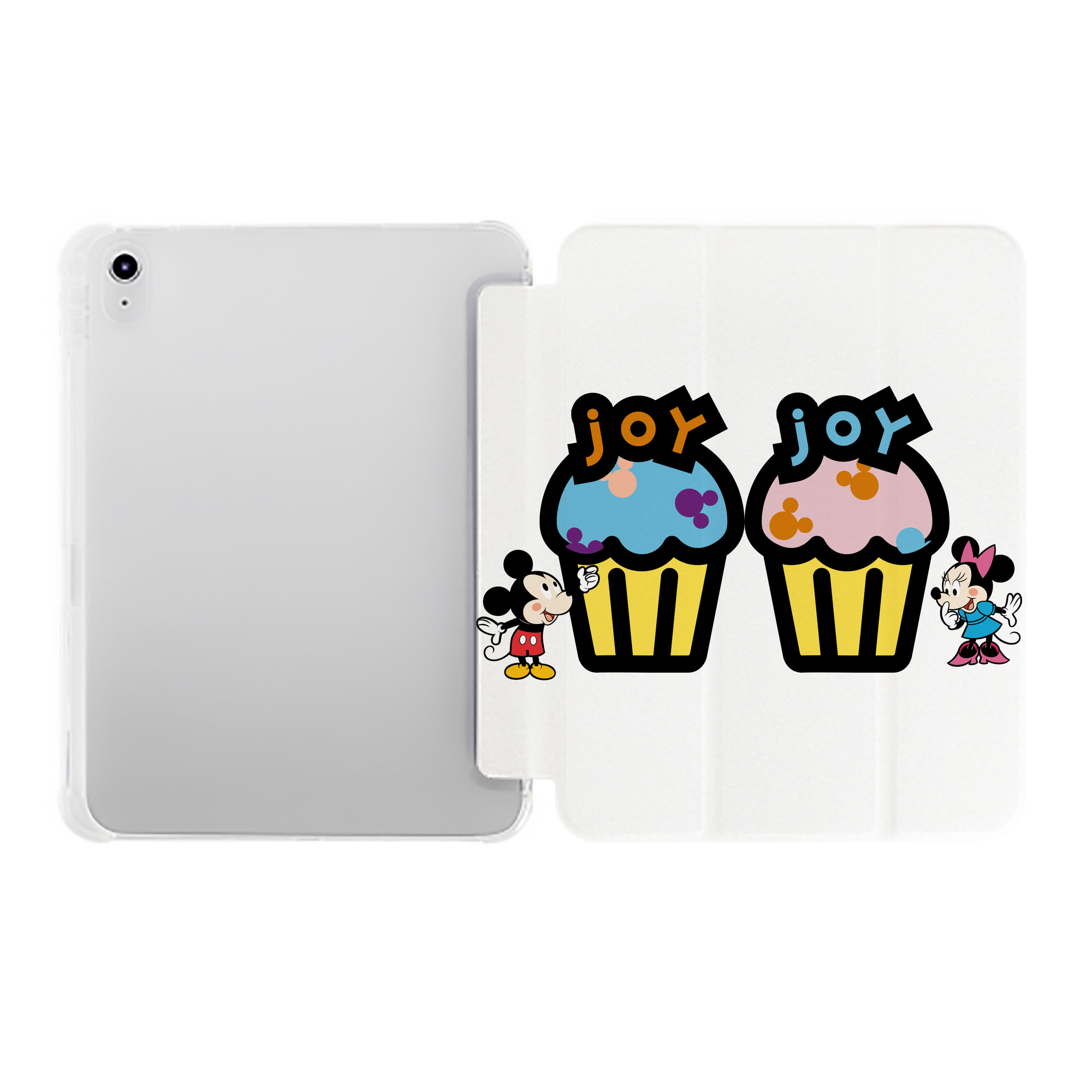 （画像用） ミッキーマウス Mickey Mouse IPad ケース ペン収納付き 三つ折りスタンド PUレザー×シリコン 対応機種9.5/10.5/10.9インチ